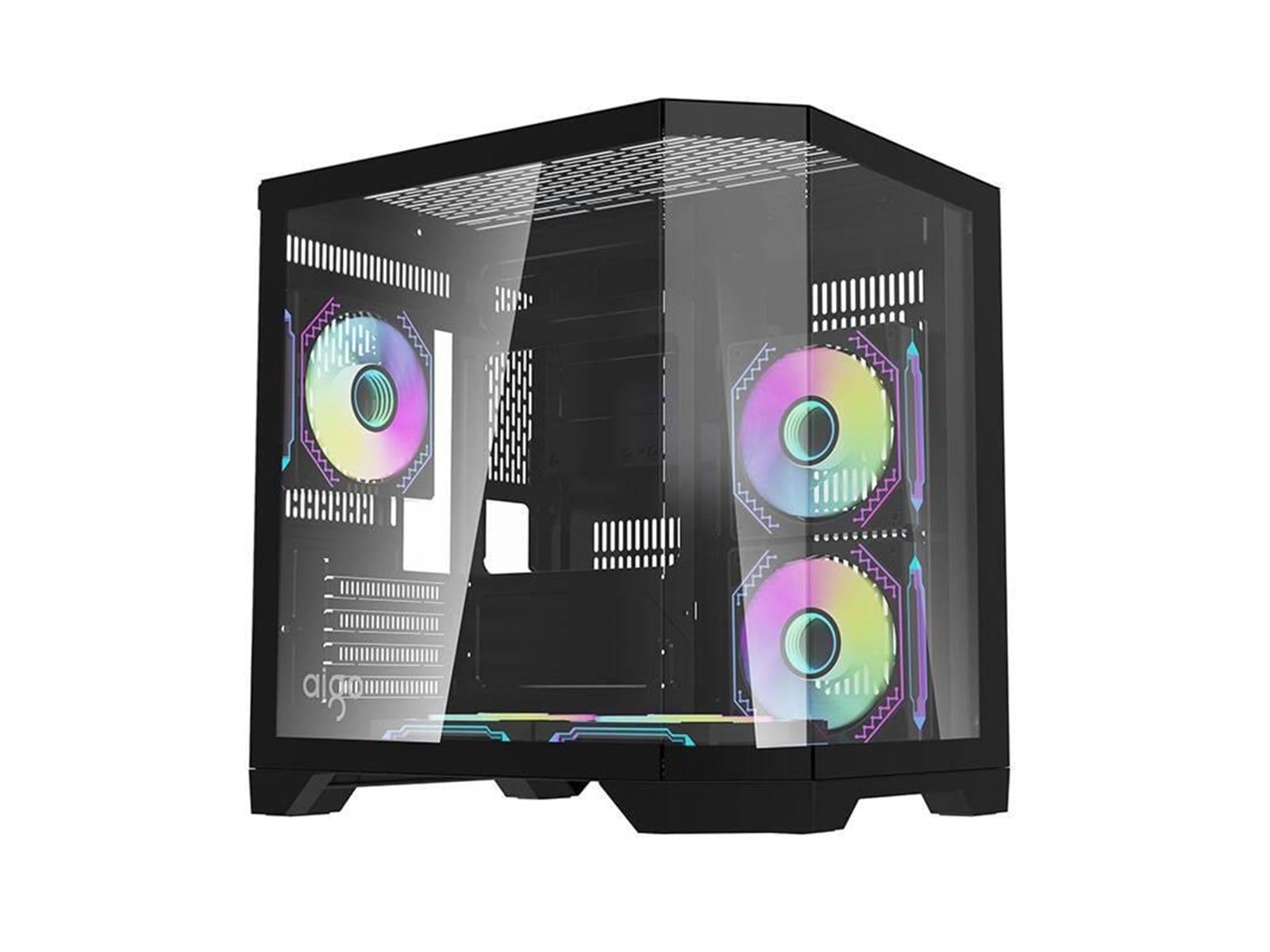 Darkflash FT350 Computer Case with 5 ARGB Fans - Black - Case - Zwart