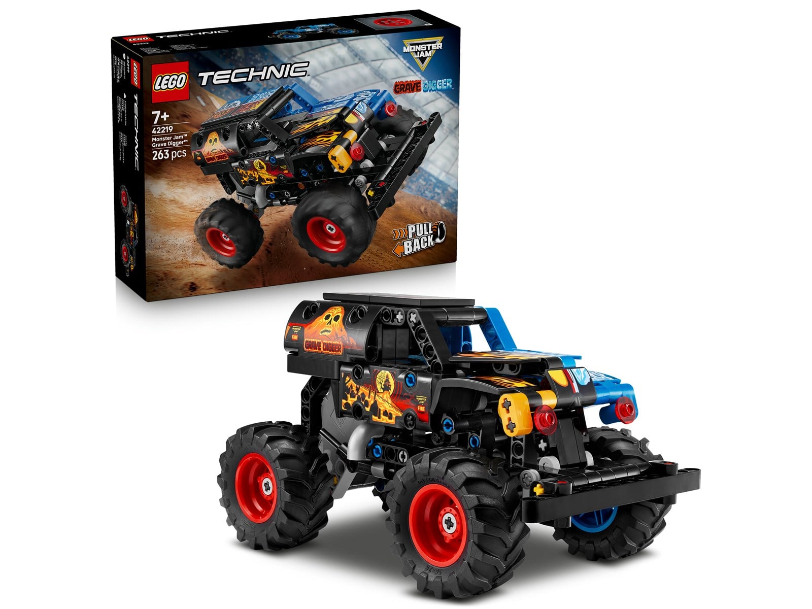 LEGO Technic 42219 Monster Jam™ Grave Digger™ vuur en ijs | Voordelig