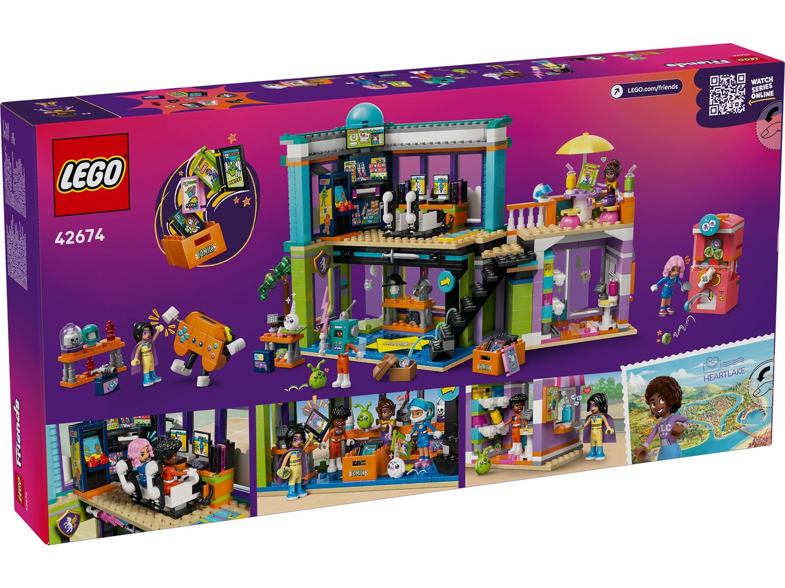 LEGO Friends 42674 Stripboeken- en gamewinkel | Op voorraad