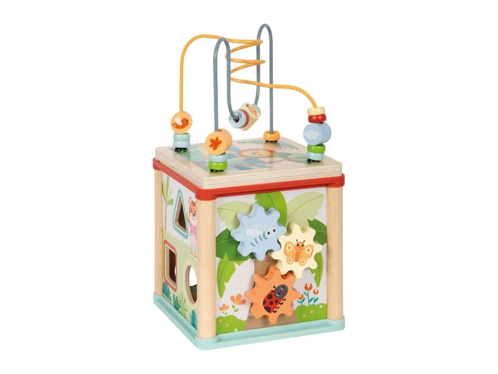 Small Foot - Wooden Motor Skills Cube - Jungle Friends | Voordelig