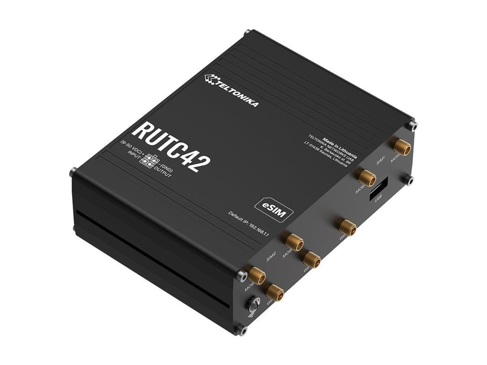 Teltonika RUTC42 - wireless router - WWAN - Wi-Fi 6 - 3G 4G 2G - DIN ...