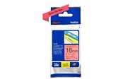 Papier, fotopapier en etiketten - Brother TZ441 / TZe-441 Black on Red Ribbon (18mm x 8m) - TZe441