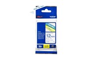 Papier, fotopapier en etiketten - Brother Tape brother 12 mm Blauw/wit - TZ233