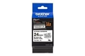 Papier, fotopapier en etiketten - Brother Tape brother 24 mm Zwart/wit tze-s251 strong adhesive - TZS251