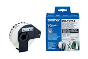 Papier, fotopapier en etiketten - Brother DK-22214 Continuous Paper Label Roll – Black on White 12mm wide - DK-22214