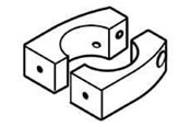 Muurbevestigingen, AV-bevestigingen & AV-meubels - Ergotron Split Pole Mount Bracket - Max - recommended for - 60-423-003