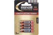 Batterij - Maxell Battery - Alkaline AAA XL- 4 Pack - 790336
