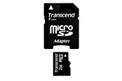 Geheugenkaart - Transcend MicroSD/SD Standaard - 2GB - TS2GUSD