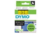 Papier, fotopapier en etiketten - DYMO D1 Tape 24mm x 7m (zwart op geel) - 53718