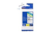 Papier, fotopapier en etiketten - Brother Tape Sort tekst hvid tape 36mm - TZ-261