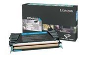 Inkt, toner en verbruiksartikelen - Lexmark C734A1CG Toner - Lasertoner Cyaan - C734A1CG