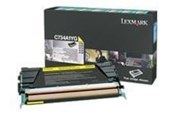 Inkt, toner en verbruiksartikelen - Lexmark C736H1YG Toner Geel - Lasertoner Geel - C736H1YG