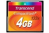 Geheugenkaart - Transcend Compact Flash 133x - 50MB/s - 4GB - TS4GCF133