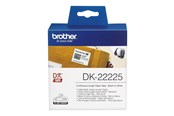 Papier, fotopapier en etiketten - Brother DK22225 - Papier - Zwart On Wit - Roll (3.8 cm x 30.5 m) - DK22225