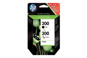 Inkt, toner en verbruiksartikelen - HP 300 / CN637EE - Combo Pack - Black - (Cyan Magenta Cyan) Ink - Inktpatroon Op kleurstof gebaseerd tricolor *DEMO* - CN637EE