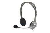 Headphones/Headsets - Logitech H110 Stereo Headset - Grijs - 981-000271