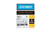Papier, fotopapier en etiketten - DYMO Rhino Industrial Vinyl Labels 19 mm x 5.5 m Roll Zwart Print on Wit Self-Adhesive - 18445