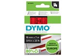 Papier, fotopapier en etiketten - DYMO D1 Tape 19mm x 7m (zwart op rood) - 45807