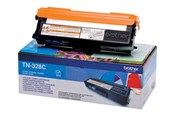 Inkt, toner en verbruiksartikelen - Brother TN328C / TN 328C - High Capaciteit Cyaan Toner - Lasertoner Cyaan - TN328C