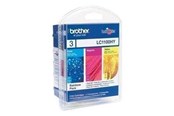Inkt, toner en verbruiksartikelen - Brother LC 1100 Rainbow Pack - Lasertoner Cyaan - LC1100RBWBPDR