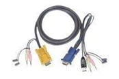 KVM-kabel - ATEN 2L-5302U - tastatur- / mus- / video- / lydkabel - 2L-5302U