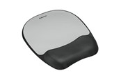Muismat & accessoires - Fellowes Memory Foam Mousepad Wrist Rest Silver Streak - 9175801