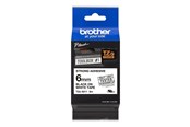 Papier, fotopapier en etiketten - Brother TZeS211 / TZe-S211 Labelling Tape Cassette – Zwart on Wit 6mm wide - TZES211