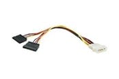 Voedingskabel (intern) - StarTech.com LP4 to 2 SATA Internal Power Splitter Cable - PYO2LP4SATA