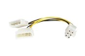Voedingskabel (intern) - StarTech.com LP4 Aan 6 Pin PCI Express Vi - LP4PCIEXADAP