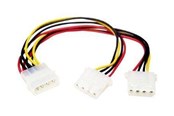 Voedingskabel (intern) - StarTech.com LP4 to 2x LP4 Power Y Splitter Cable - PYO2L