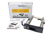 Harde schijf accessoires - StarTech.com 5,25 inch Trayless Hot Swap Mobiele Rack voor 3,5 inch Harde Schijf - HSB100SATBK