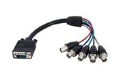 Beelscherm- en tv-kabel - StarTech.com Coax HD15 VGA Aan 5 BNC - VGABNCMF1