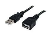USB-kabel - StarTech.com USB 2.0 Extension Cable A Aan A - USBEXTAA3BK