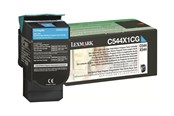 Inkt, toner en verbruiksartikelen - Lexmark C544X1CG / High Capacity Black Toner - Lasertoner Cyaan - C544X1CG