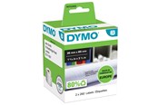 Papier, fotopapier en etiketten - DYMO LW Large Address Labels 36mm x 89mm Zwart Print on Wit 2 Rolls of 260 (520 Easy-Peel Labels) Self-Adhesive for LabelWriter Label Makers Authentic - S0722400