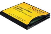 Geheugenkaart - adapter en kaartlezer - DeLOCK Compact Flash-adapter - SD - 61796