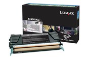 Inkt, toner en verbruiksartikelen - Lexmark X746H1KG Black - Lasertoner Zwart - X746H1KG
