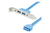 USB-kabel - StarTech.com 2 Port USB 3.0 A Female Slo - USB3SPLATE