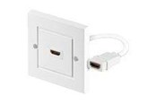 Accessoires - MicroConnect HDMI Wall Socket 1-Port White - HDMWALL1