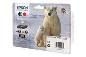Inkt, toner en verbruiksartikelen - Epson 26 Inkt Cartridge Multi - CMYK - Inktpatroon Cyaan - C13T26164010