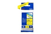 Papier, fotopapier en etiketten - Brother TZE651 / TZe-651 Black on Yellow Ribbon (24mm x 8m) - TZE651