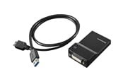 Beelscherm- en tv-kabel - Lenovo USB 3.0 to DVI/VGA Monitor Adapter - 0B47072