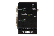 Netwerk-adapter (netwerkkaart, printserver, enz.) - StarTech.com 2 Port Industrial Wall Mountable USB Aan Serial adapter Hub with DIN Rail Clips - ICUSB2322I