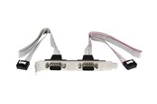Parallelle / seriële kabel - StarTech.com Serial Port Bracket - 2port - PLATE9M2P16