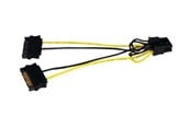 Voedingskabel (intern) - StarTech.com SATA Power to 8 Pin PCI Express Video Card Power Cable Adapter - SATPCIEX8ADP