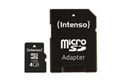 Geheugenkaart - Intenso Micro SD Card w/ AV / multimedia paneel - 4GB - 3403450