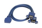 USB-kabel - StarTech.com 2 Port Panel Mount USB 3.0 Cable - USB3SPNLAFHD