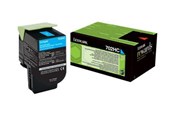 Inkt, toner en verbruiksartikelen - Lexmark 70C2HC0 / 702HC Return Program Toner Cyan - 70C2HC0
