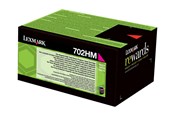 Inkt, toner en verbruiksartikelen - Lexmark 70C2HM0 / 702HM Magenta Return Program Toner: "70C2HM0 / 702HM Magenta Retourprogramma Toner - Lasertoner Magenta - 70C2HM0