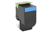 Inkt, toner en verbruiksartikelen - Lexmark 70C2HCE Cyan Toner - Lasertoner Cyaan - 70C2HCE